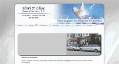 Desktop Screenshot of haripclosefunerals.com